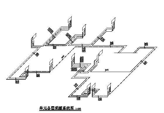 27层住宅楼热水集中采暖系统设计CAD施工图纸 - 3