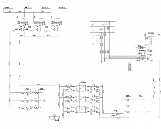 商业广场商住楼空调通风防排烟系统设计CAD施工图纸（中央集中式空调）(螺杆式冷水机组) - 3
