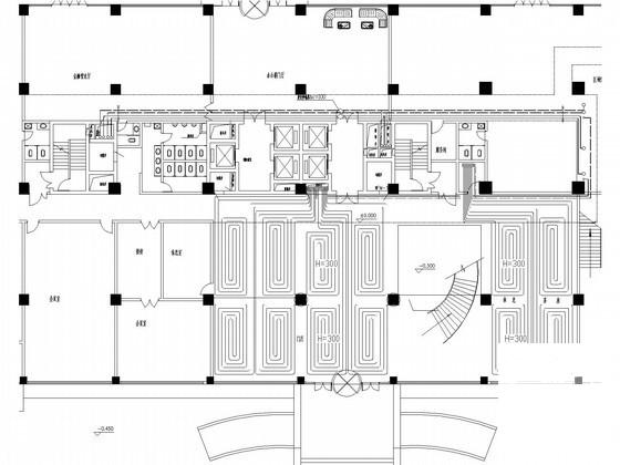 国际商业大厦空调通风防排烟系统设计CAD施工图纸（机房设计） - 2