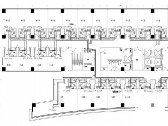 国际商业大厦空调通风防排烟系统设计CAD施工图纸（机房设计） - 3