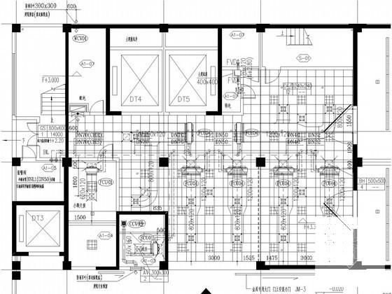 多层商业办公区空调及通风防排烟系统设计CAD施工图纸（空气源热泵多联空调机组） - 2