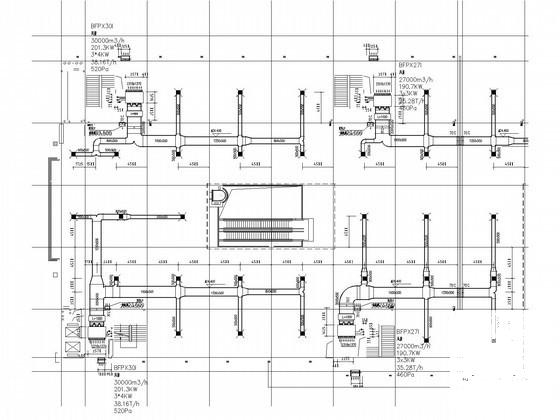 30层商业楼空调通风及排烟系统设计CAD施工图纸（水源热泵） - 1