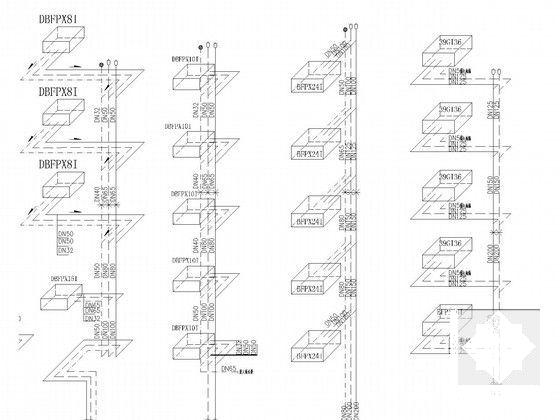 30层商业楼空调通风及排烟系统设计CAD施工图纸（水源热泵） - 5