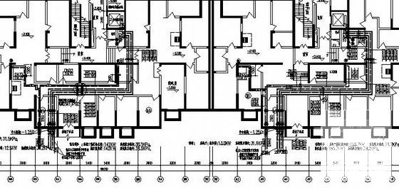 25层住宅楼地板辐射采暖及防排烟系统设计CAD施工图纸 - 2