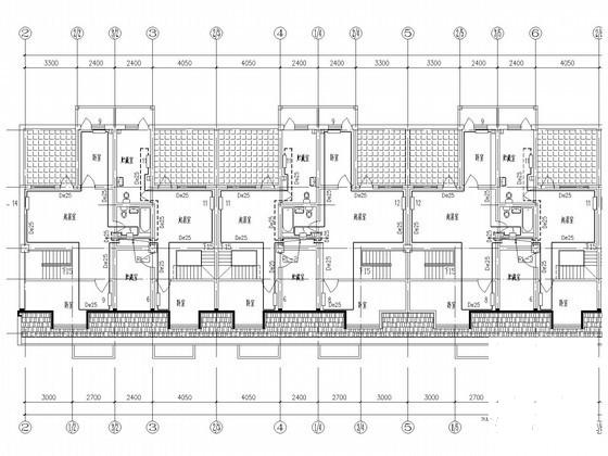 6层商业住宅楼散热器采暖系统设计CAD施工图纸（热力系统） - 2