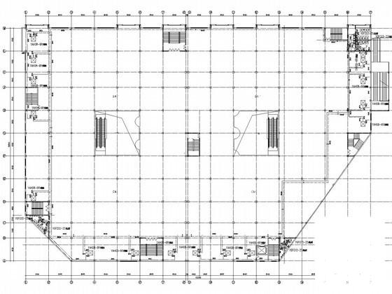 双层商业中心建筑空调系统设计CAD施工图纸（给排消防设计）(螺杆式冷水机组) - 2