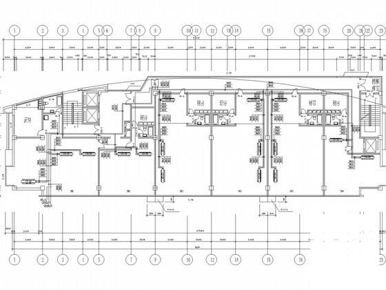 多层商业综合楼建筑全年性空调系统设计CAD施工图纸(地下室平面图) - 3