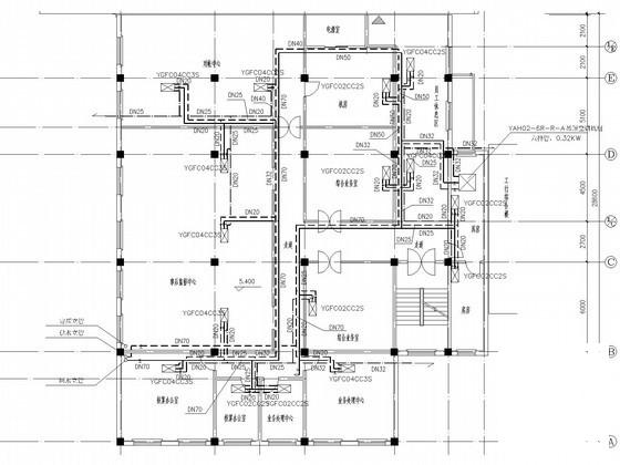 商业综合楼空调系统设计CAD施工图纸（给排水设计） - 2