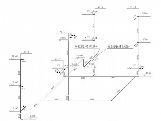 商业综合楼空调系统设计CAD施工图纸（给排水设计） - 4