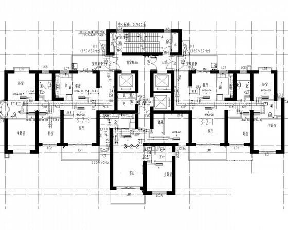 54层超高层住宅楼防排烟系统设计CAD施工图纸（燃气） - 1