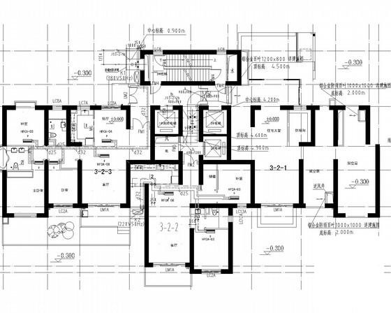 54层超高层住宅楼防排烟系统设计CAD施工图纸（燃气） - 2