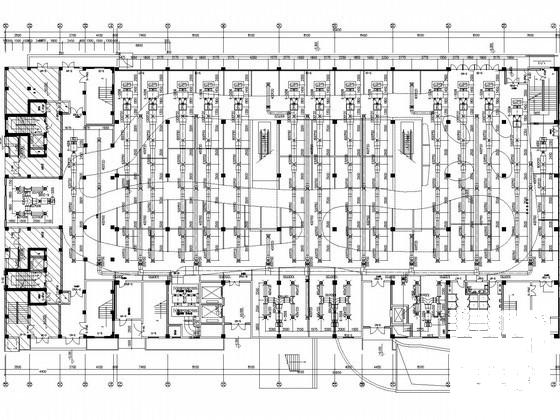 4层商业广场空调通风系统设计CAD施工图纸（风冷热泵机组） - 1