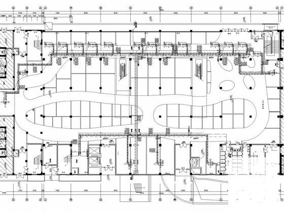 4层商业广场空调通风系统设计CAD施工图纸（风冷热泵机组） - 2