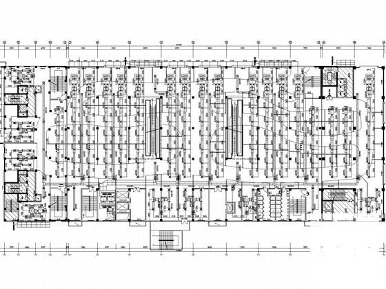 4层商业广场空调通风系统设计CAD施工图纸（风冷热泵机组） - 3