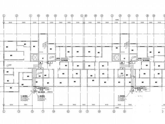 上16层住宅楼采暖系统设计CAD施工图纸（非对称户型） - 2