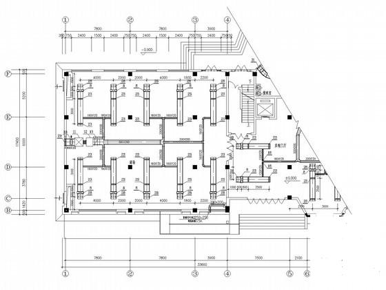 商业综合楼空调通风及防排烟系统设计CAD施工图纸（风冷热泵机组） - 2