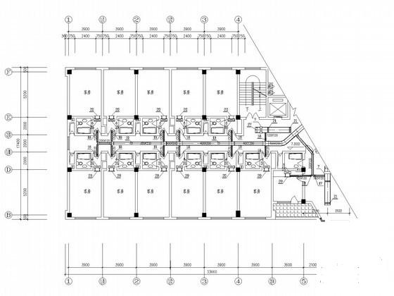 商业综合楼空调通风及防排烟系统设计CAD施工图纸（风冷热泵机组） - 3