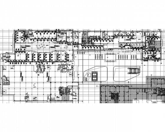 5层大型商业楼空调通风及防排烟系统改造设计CAD施工图纸（机房设计）(螺杆式冷水机组) - 2
