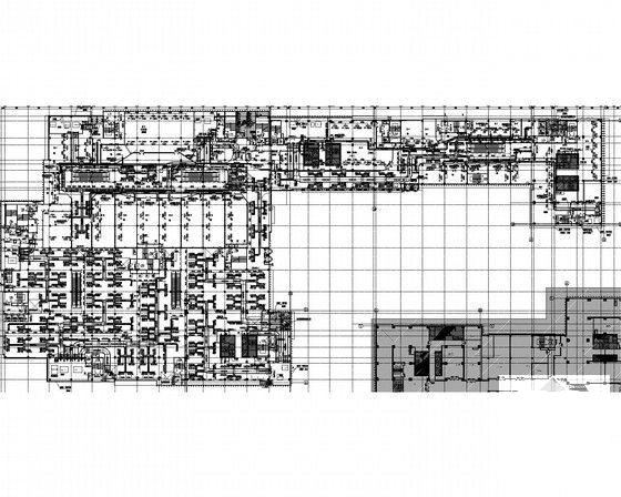 5层大型商业楼空调通风及防排烟系统改造设计CAD施工图纸（机房设计）(螺杆式冷水机组) - 4
