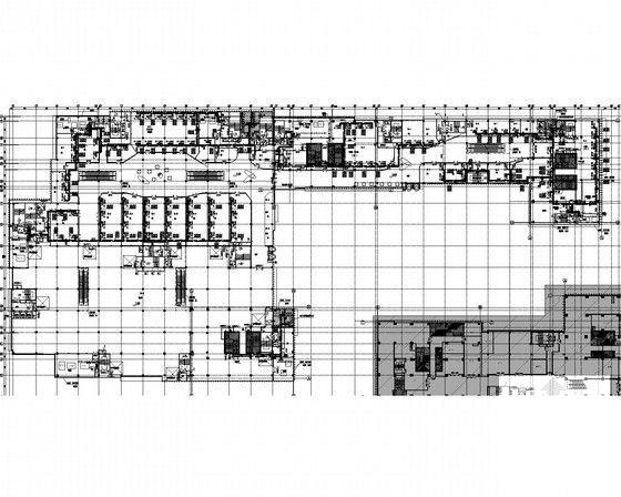 5层大型商业楼空调通风及防排烟系统改造设计CAD施工图纸（机房设计）(螺杆式冷水机组) - 5