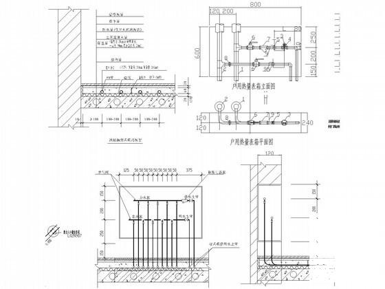 居民住宅楼低温热水地板辐射供暖系统设计CAD施工图纸 - 3
