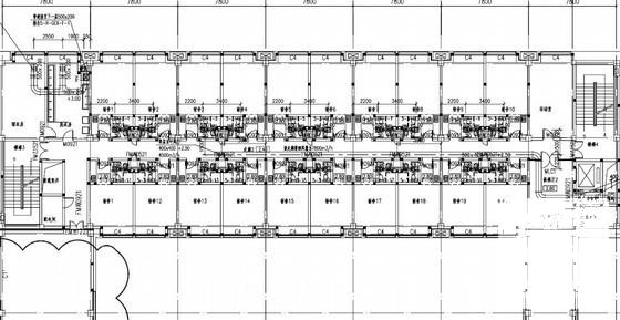 4层商业办公大厦空调通风及防排烟系统设计CAD施工图纸（采暖设计） - 2