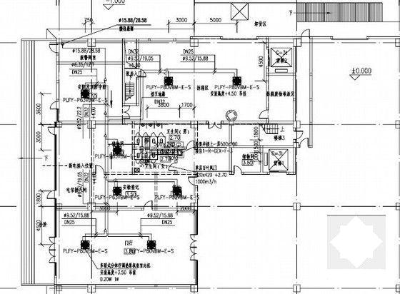 4层商业办公大厦空调通风及防排烟系统设计CAD施工图纸（采暖设计） - 5