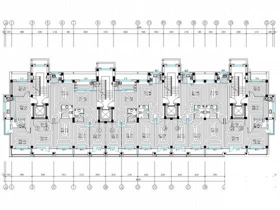 高档小区11层住宅楼采暖系统设计CAD施工图纸（高33米） - 1