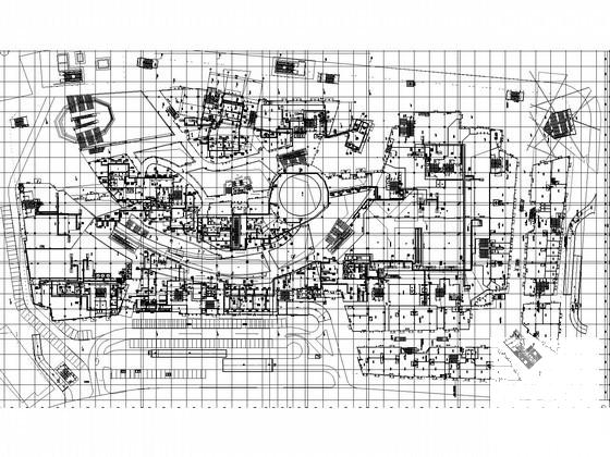 多层商业建筑空调通风系统设计CAD施工图纸(总平面图) - 2