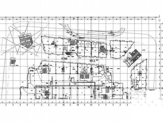 多层商业建筑空调通风系统设计CAD施工图纸(总平面图) - 3