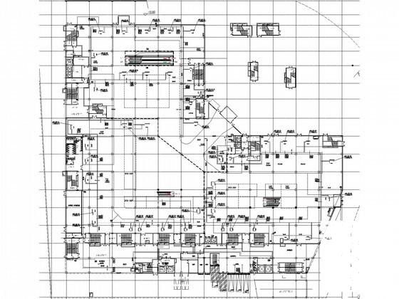 5层商业购物中心空调通风及防排烟系统设计CAD施工图纸（大院出图纸） - 2
