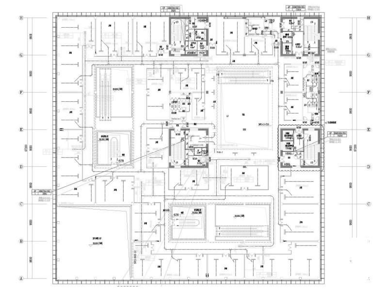 10层标杆商业建筑空调通风及防排烟系统设计CAD施工图纸(制冷机房) - 3