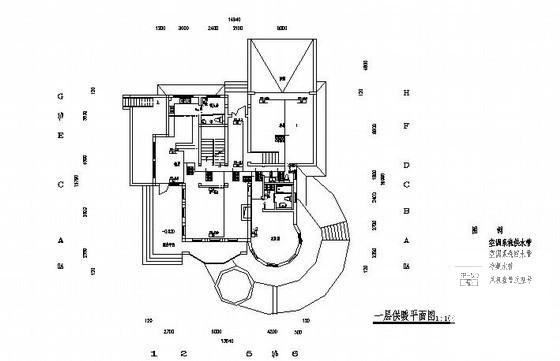 上两层地下1层别墅暖通空调设计CAD图纸 - 3
