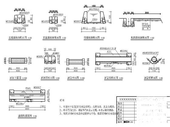 小型灌区工程CAD施工图纸(倒虹吸，共11页) - 3