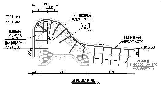 溢流坝除险加固CAD施工图纸（设计说明） - 2