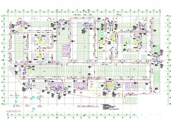 33层商业建筑空调通风及防排烟系统设计CAD施工图纸（制冷机房设计） - 2