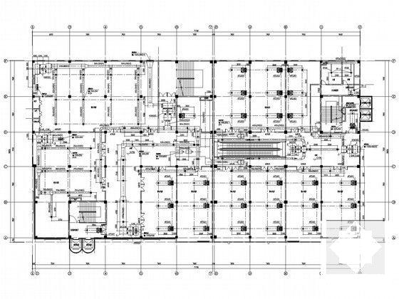 6层商业楼涡旋热泵系统及通风防排烟设计CAD施工图纸 - 4