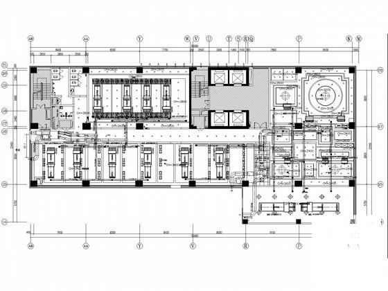 高层商业大厦空调通风及防排烟系统设计CAD施工图纸（布线图纸） - 1
