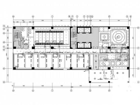 高层商业大厦空调通风及防排烟系统设计CAD施工图纸（布线图纸） - 2