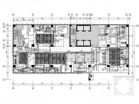 高层商业大厦空调通风及防排烟系统设计CAD施工图纸（布线图纸） - 4