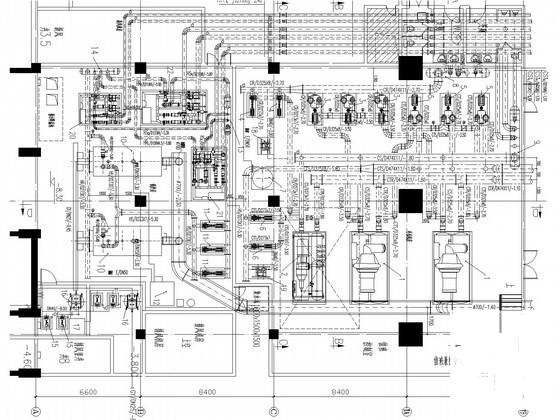 大型商业中心冷冻机房及锅炉房系统设计CAD施工图纸 - 1