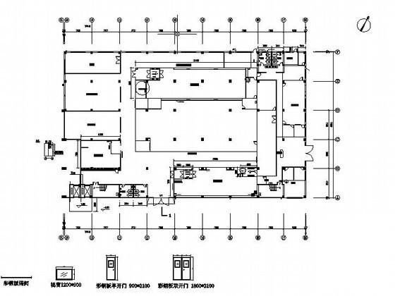 千级洁净室暖通设计CAD施工图纸(平面布置图) - 4