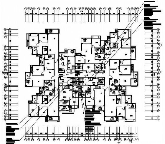 34层高层住宅楼暖通设计CAD施工图纸(通风防排烟) - 3