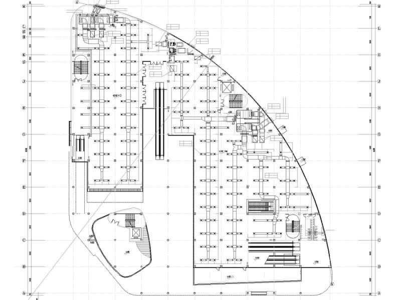4层大型商业街整套暖通空调全系统设计CAD施工图纸(人防、机房设计) - 4