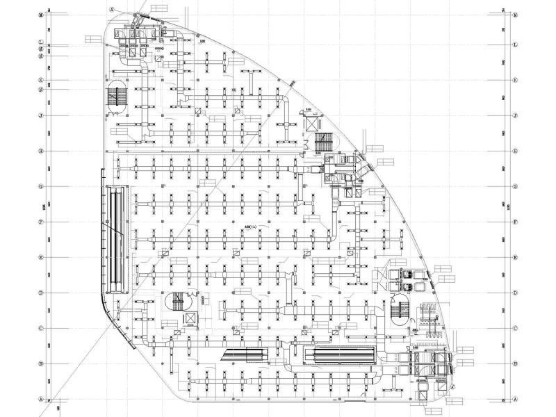 4层大型商业街整套暖通空调全系统设计CAD施工图纸(人防、机房设计) - 5