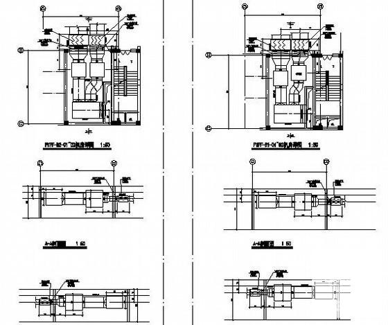 24层商业办公大厦暖通设计CAD施工图纸(机房详图) - 3