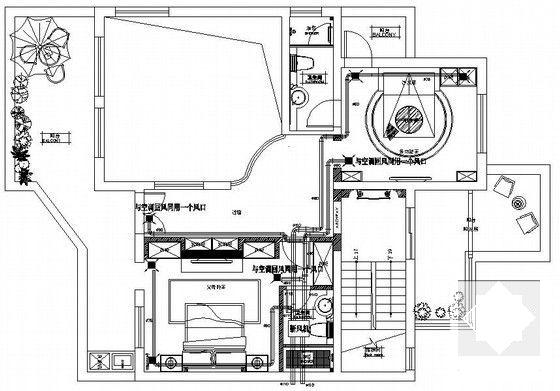 小型别墅暖通空调设计CAD施工图纸 - 4