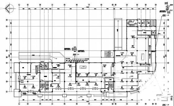 7层大型综合楼暖通设计CAD施工图纸(地下室排风) - 1