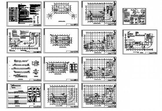 7层大型综合楼暖通设计CAD施工图纸(地下室排风) - 4