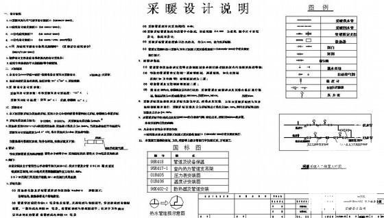 多层青年教师公寓暖通设计CAD施工图纸(平面布置图) - 1